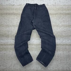 Vintage 90s Wrangler Jeans Womens 10 Baggy Smoke Black Wash Work Wear Denim